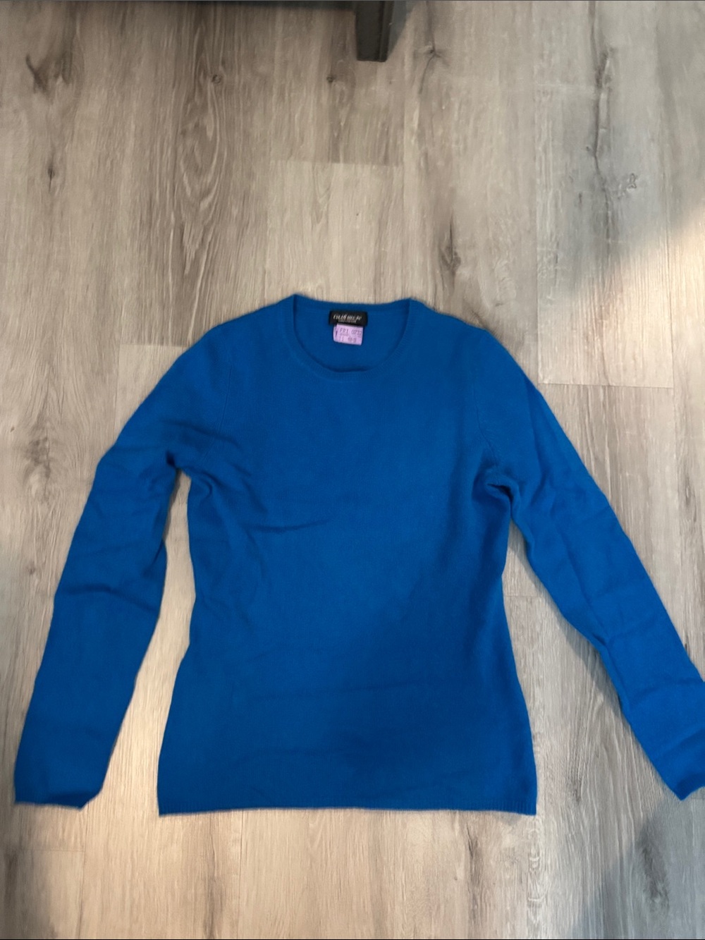 Lord & Taylor Women's Bright Blue Crewneck Sweater